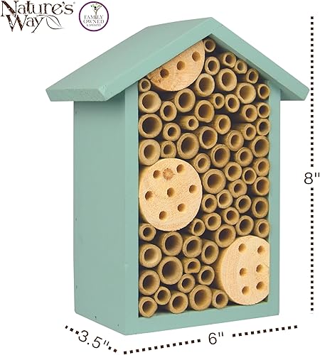 Miniatura 2 de Nature's Way Bird Products PWH1-C Casa de abejas verde azulado