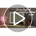 Vanity Mirror with Lights 22"x18", Lighted Makeup Mirror with 10X Magnification, Smart Touch 3 Colors Dimmable, 360° Rotation, Women Gift, Dresser Mount, Bathroom (Gold)