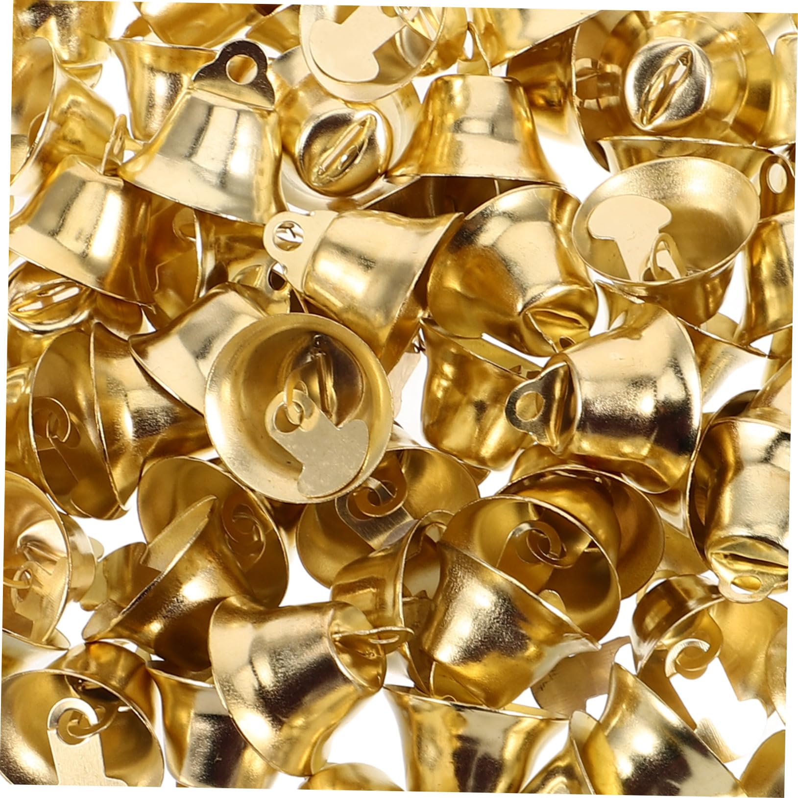 LIFKOME 120 Pezzi Mini Campanellini Dorati per Addobbi Natalizi Pendenti Campane Fai da Te per Decorazioni Albero di Natale e Accessori Campanelle DIY