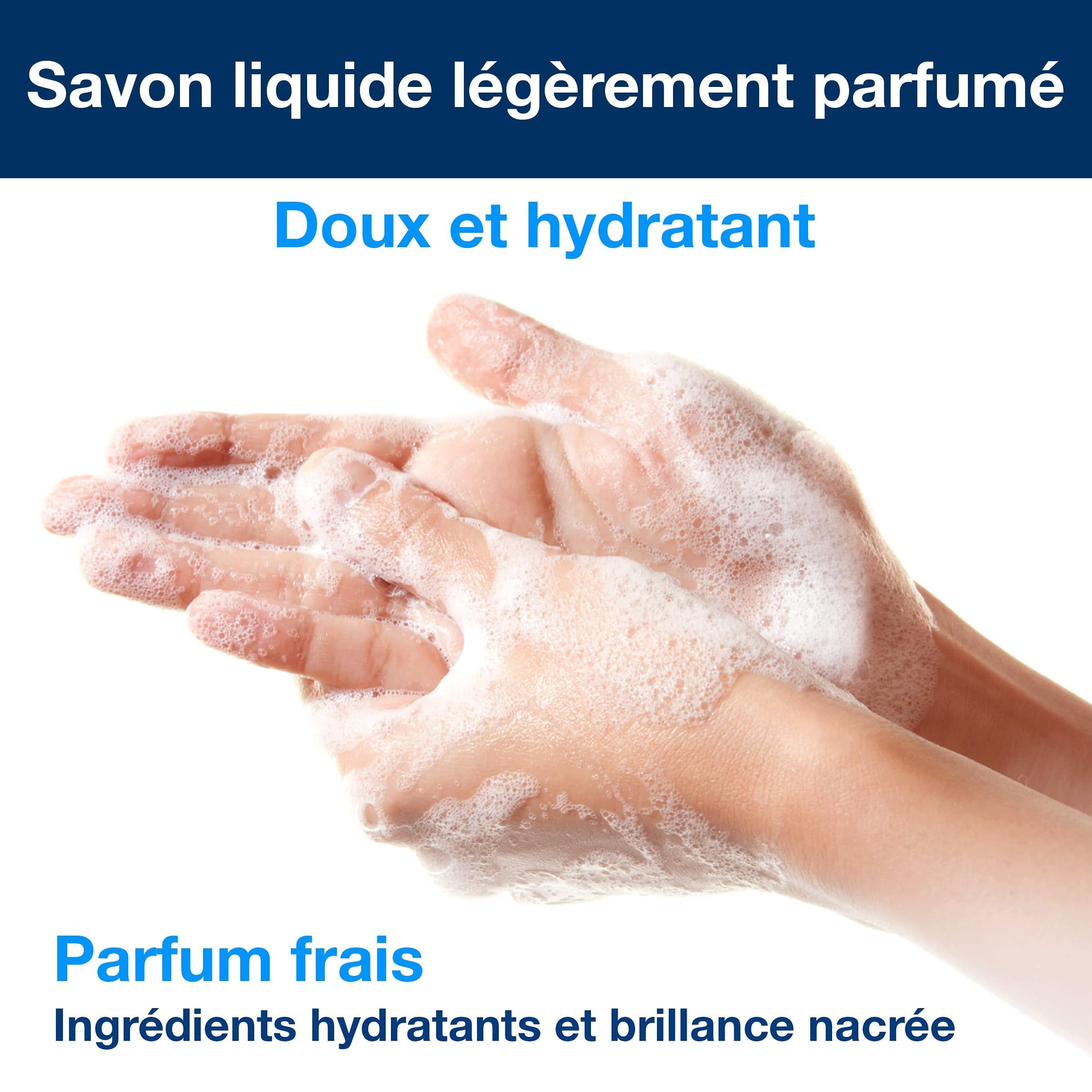 Tork Savon liquide Mains - Senteur douce S1, parfum frais, 6 x 1000 ml, 420501