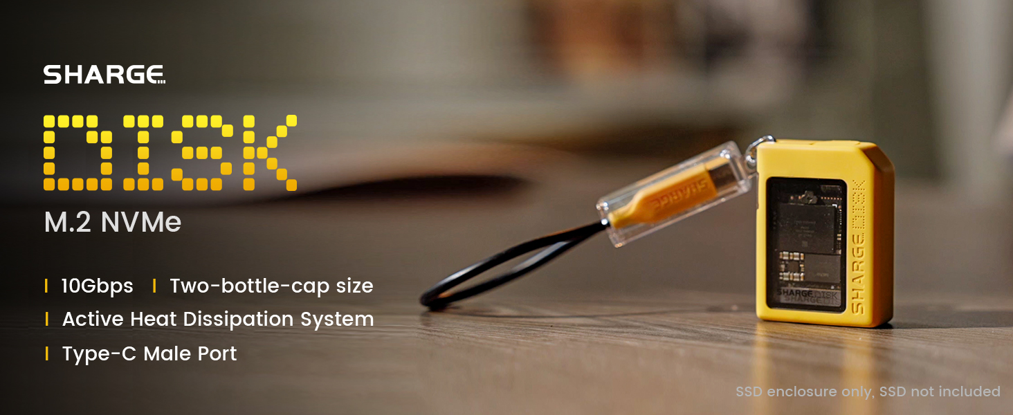 Amazon.com: Sharge Disk M.2 NVMe SSD Enclosure with Active Cooling