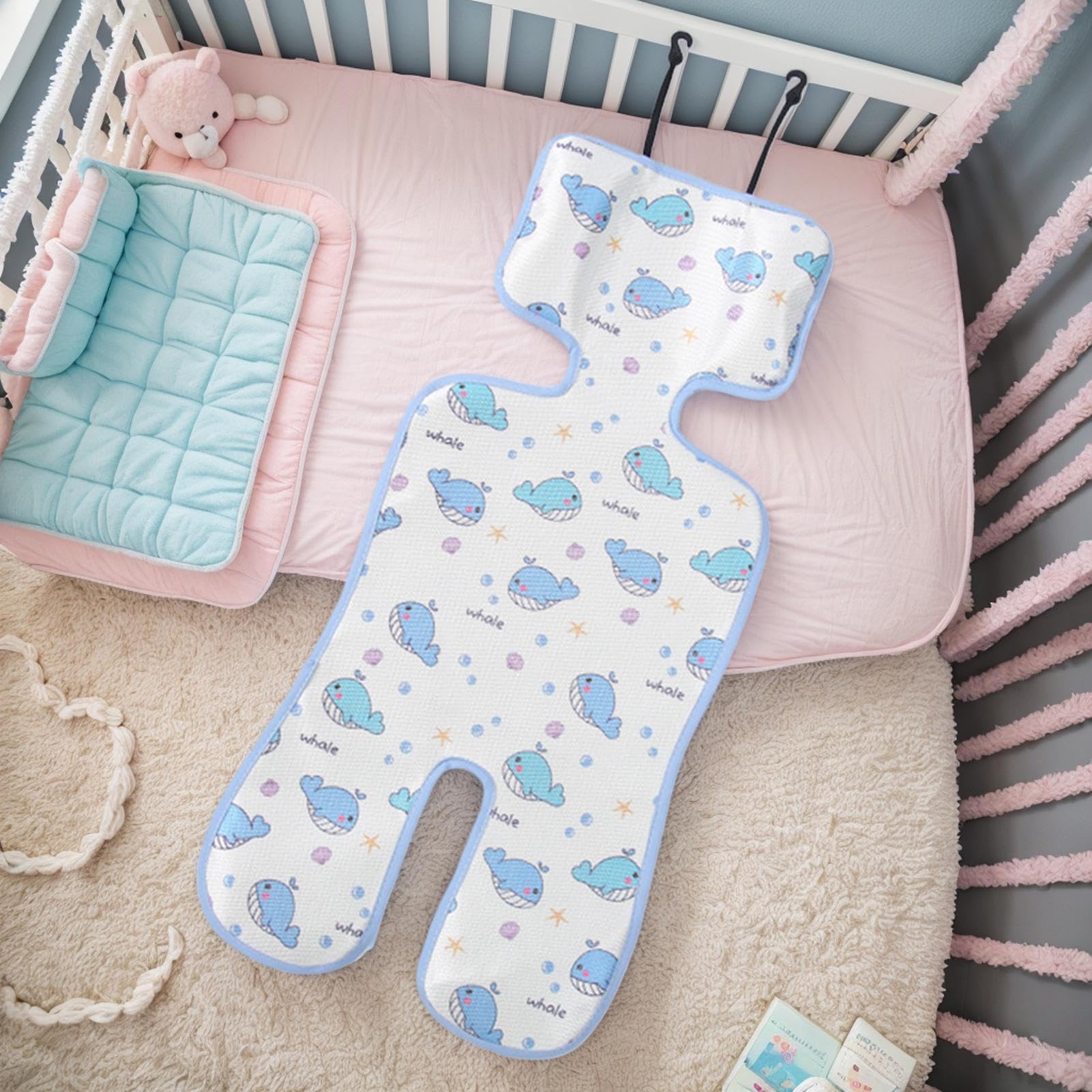Stroller Cooling Pad Baby Cushion Liner Car Seat Ice Mat 70x33cm Polyester