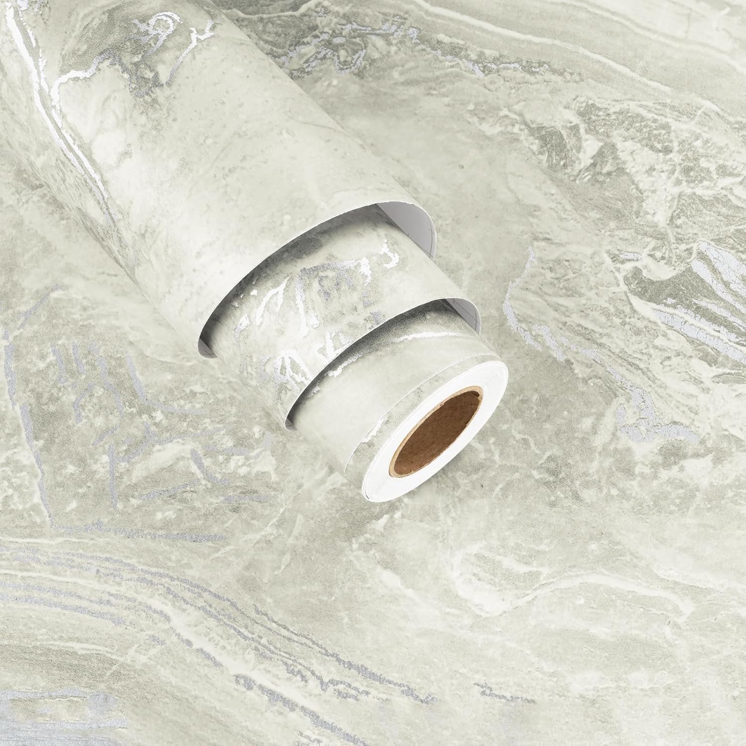 Matte Beige Silver Marble Contact Paper Peel and Stick Countertops Modern Removable Marble Wallpaper Vinyl for Kitchen Backsplash Desk Cabinets Bathroom Walls Beige Granite Countertop Paper