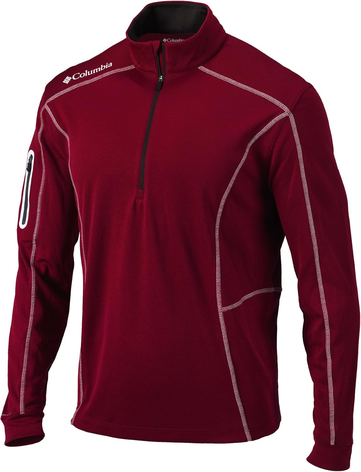 Columbia Men's Omni-Wick Shotgun Long Sleeve 1/4 Zip Pullover Garnet X-Large