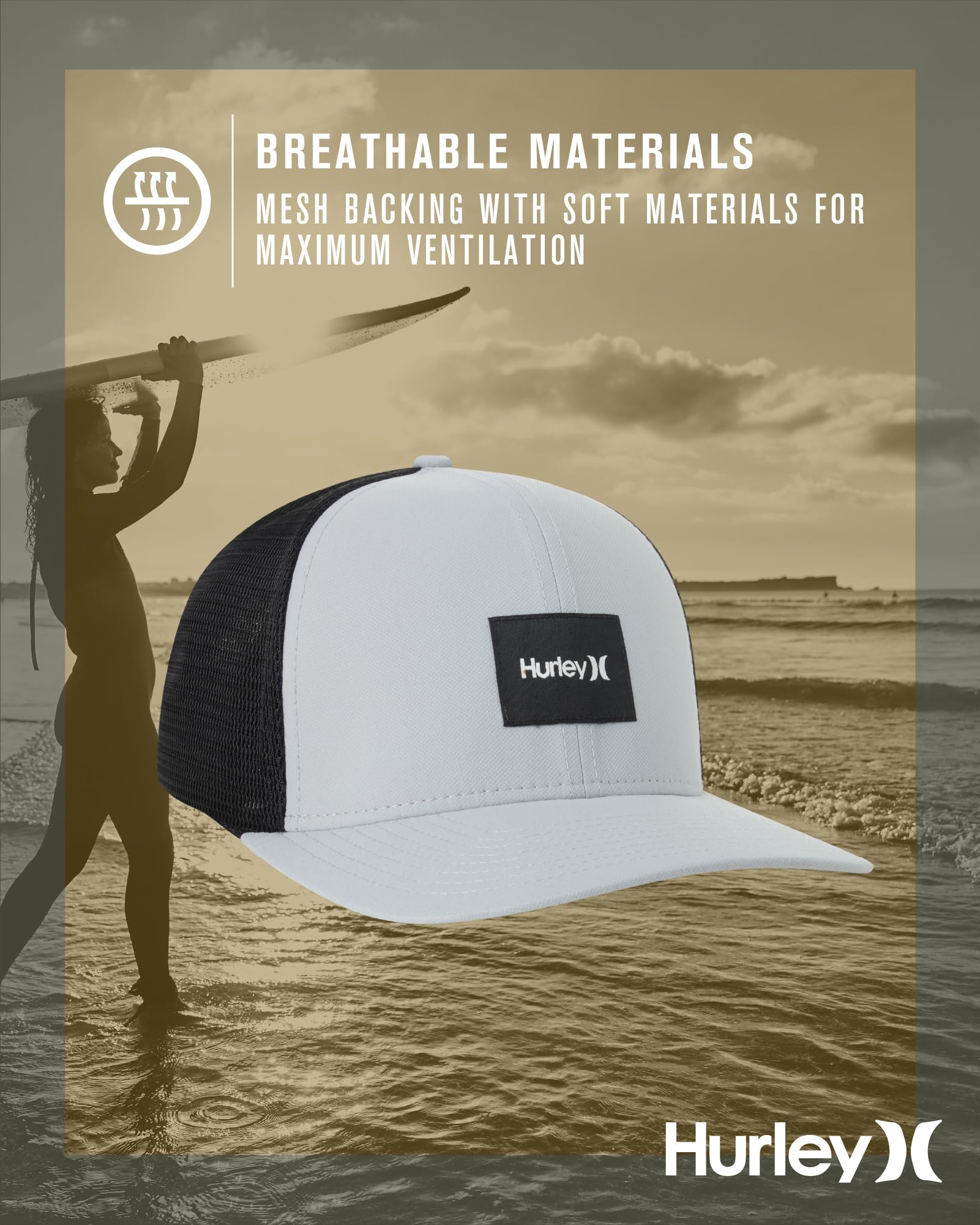 Hurley Męska czapka baseballowa M Warner Trucker Hat