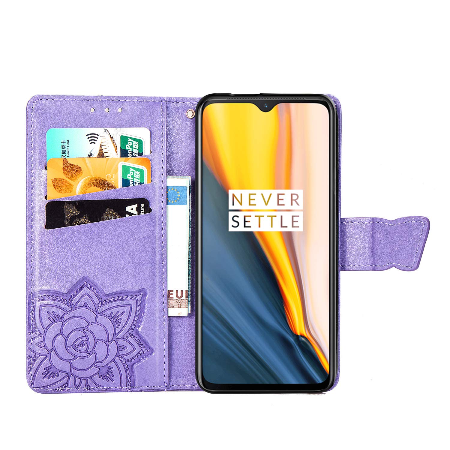 Kickstand Phone Case OUEAYIEN For Boost Mobile Summit 5G Phone Case Wallet With Screen Flip Wallet Case RFID Blocking Card Slots Floral Green Cover Kickstand Phone Case OUEAYIEN For Boost Mobile Summit 5G Phone Case Wallet With Screen Flip Wallet Case RFID Blocking Card Slots Floral Green Cover