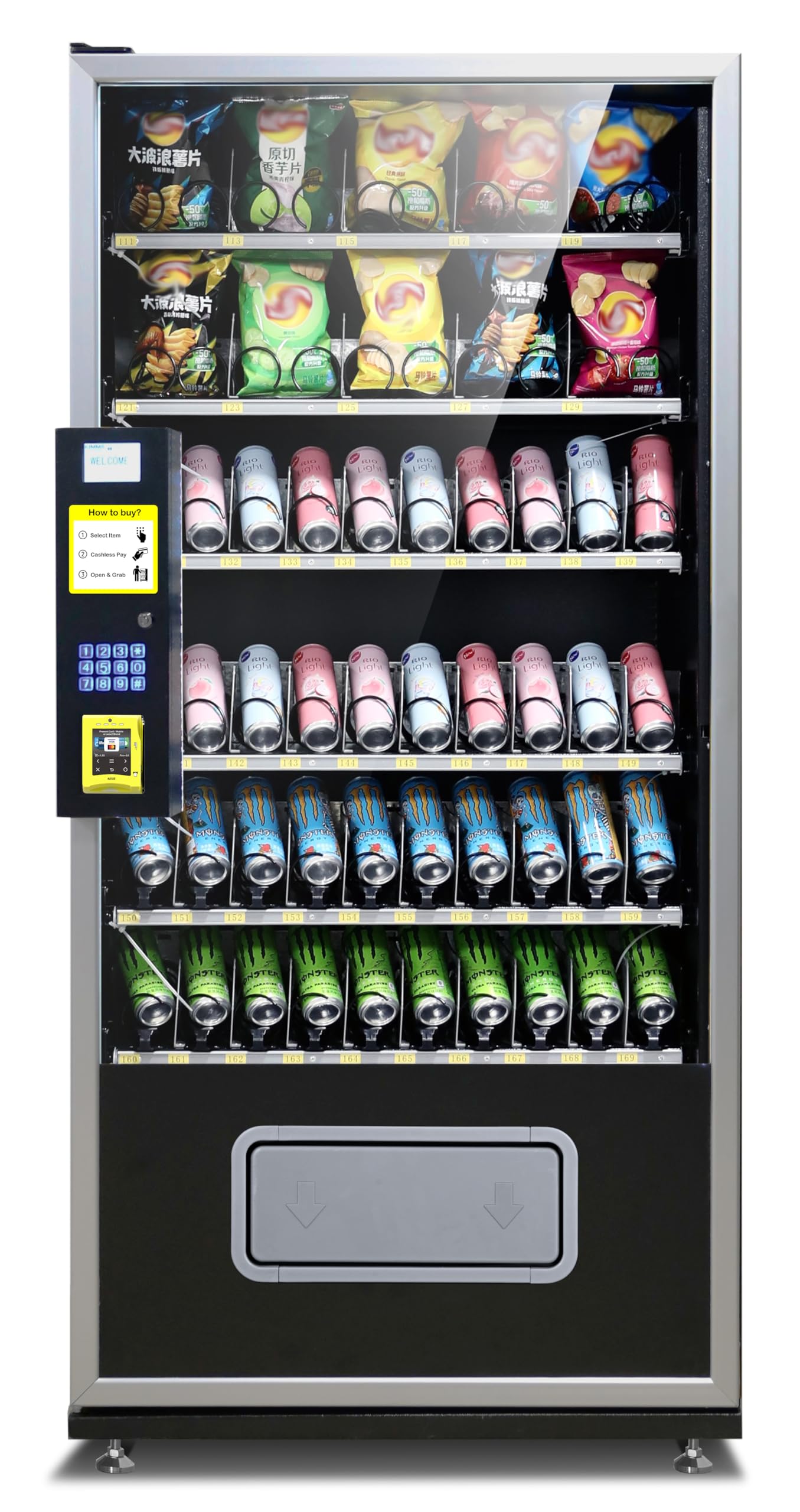 Amazon.com: EPEX G660W Cashless Extra Large Refrigerated Combo