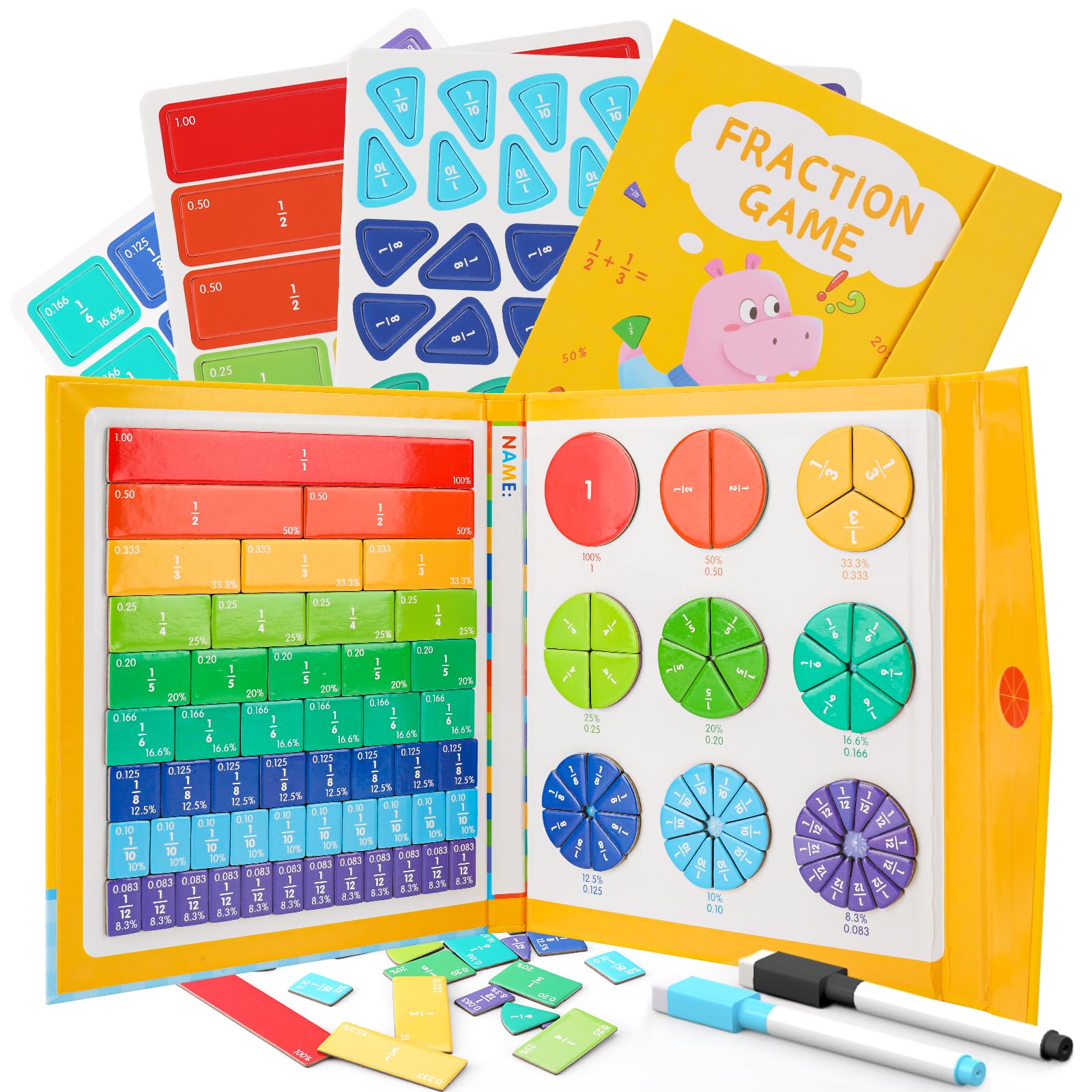 FIPKE Magnetic Fraction Educational Puzzle