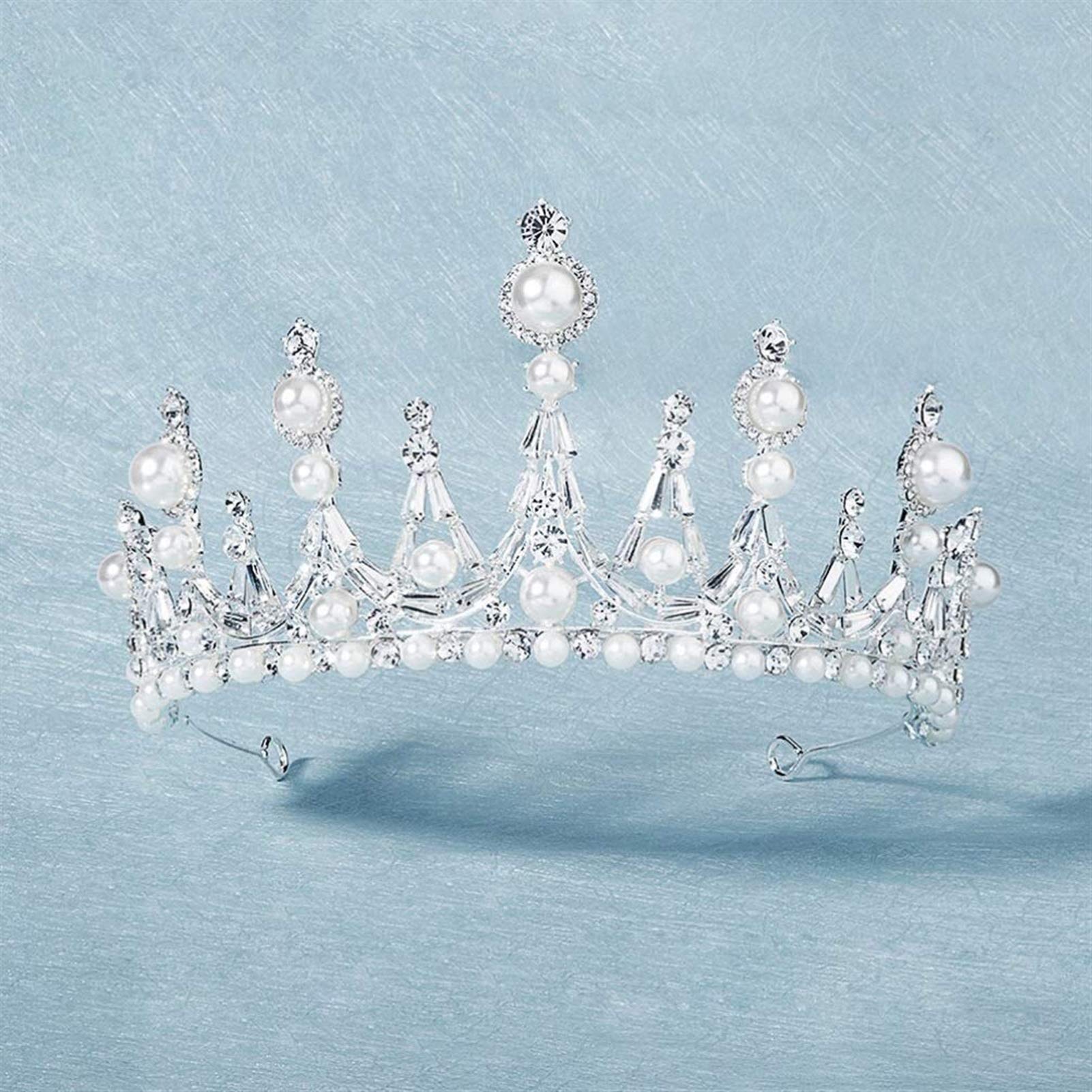 Korona ślubna perła diadem dla panny młodej opaska tiara księżniczki nakrycie głowy nakrycia głowy akcesoria do włosów dla panny młodej