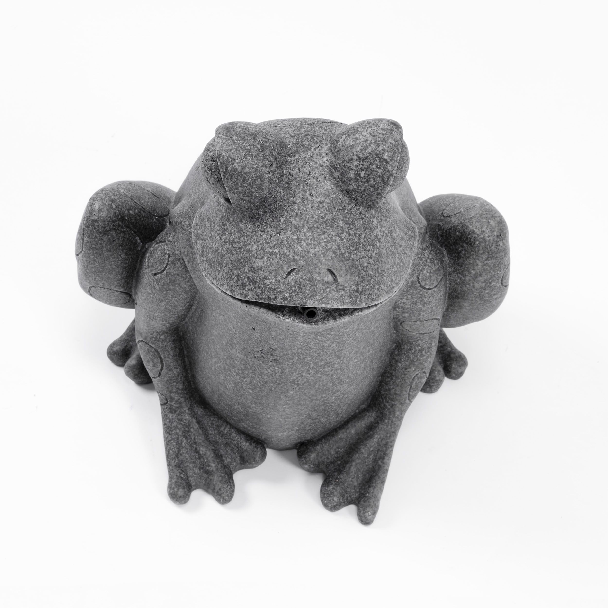 Esotec Kit gargouille solaire grenouille assise pompe solaire statue de jardin fontaine extérieure hauteur 30 cm