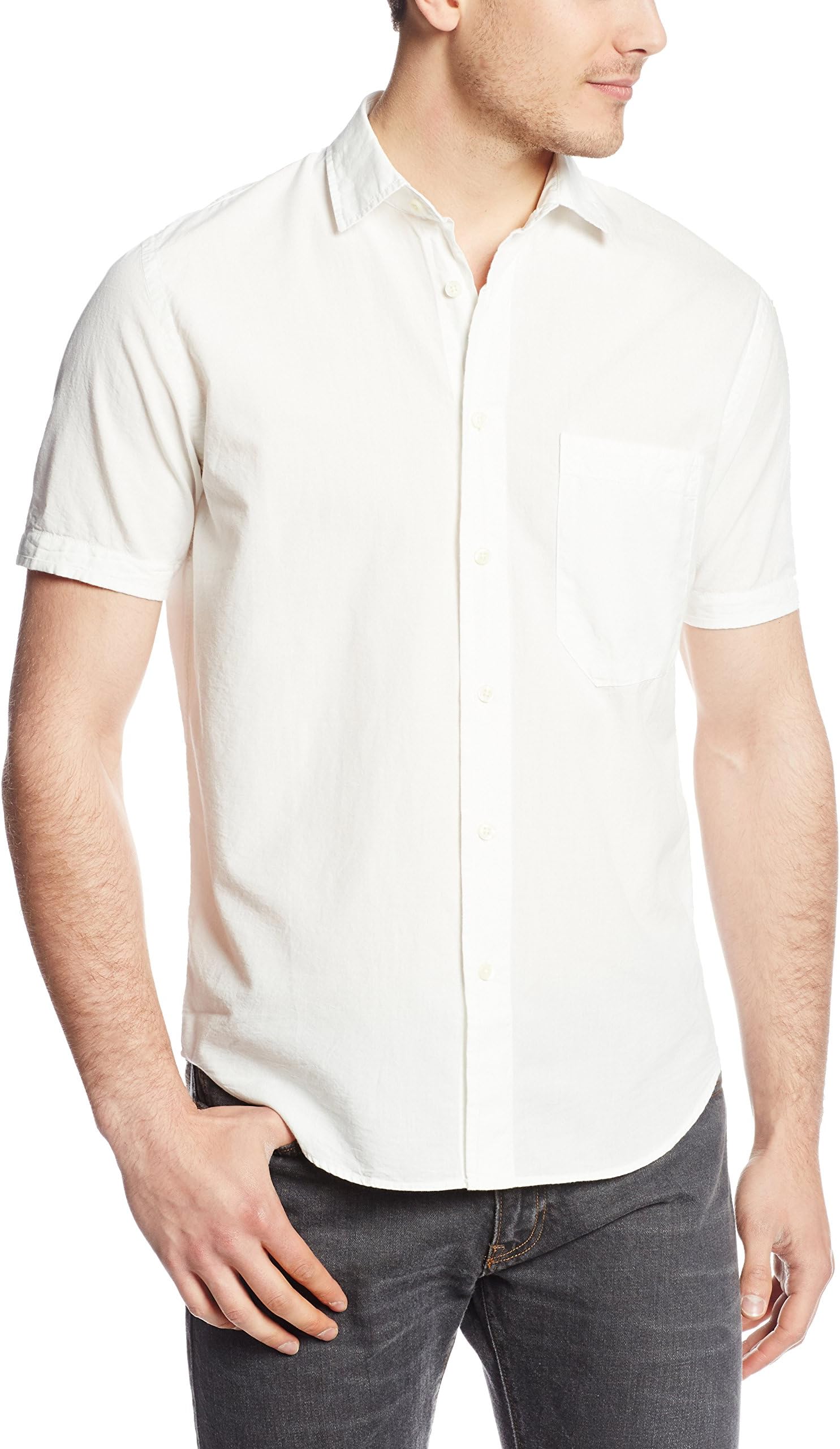 Nudie Jeans Men's Ebu Short-Sleeve Woven Shirt