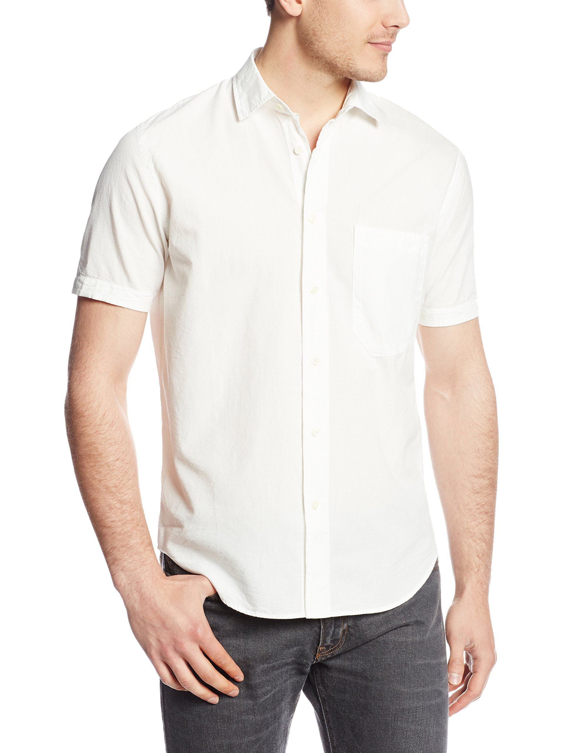 Nudie Jeans Men's Ebu Short-Sleeve Woven Shirt