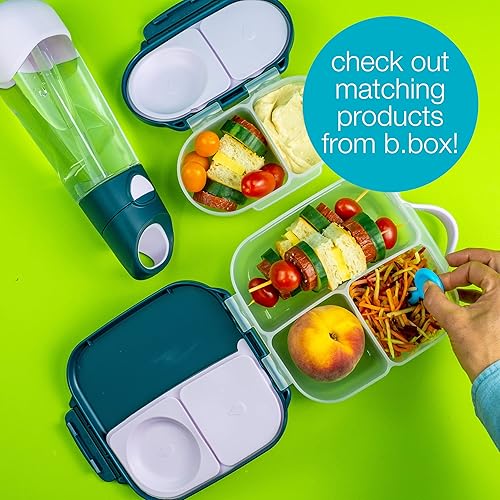 Miniatura 6 de b.box Mini cuchara de viaje para niños pequeños y niños, paquete de 3, tamaño compacto que se adapta dentro de la caja de aperitivos y la lonchera
