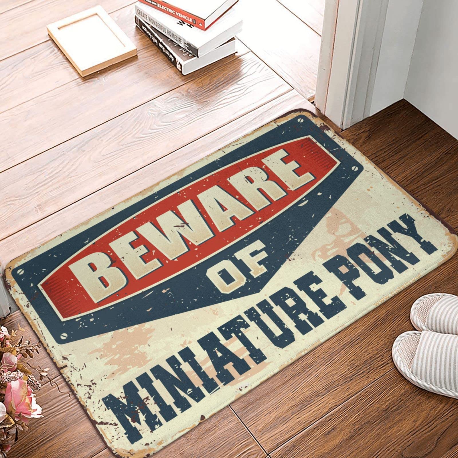 Tapis d'entrée personnalisé cadeau idéal football 65x90 cm pour passionné