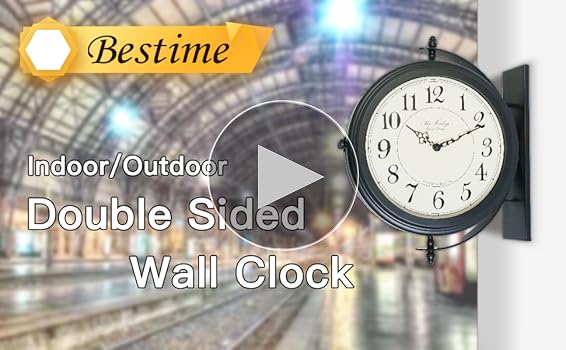 Amazon.com: BESTIME 66264B 16-Inch Double Sided Metal Wall