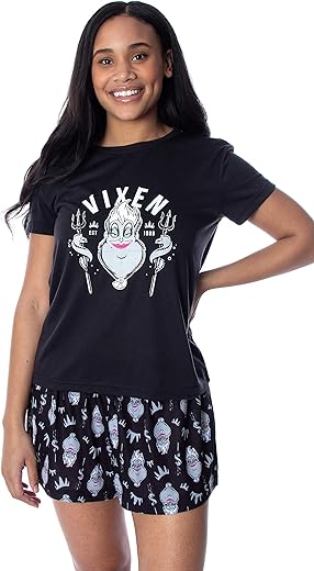 Disney Villains Vixen Ursula the Sea Witch Women's 2-Piece Pajama Set