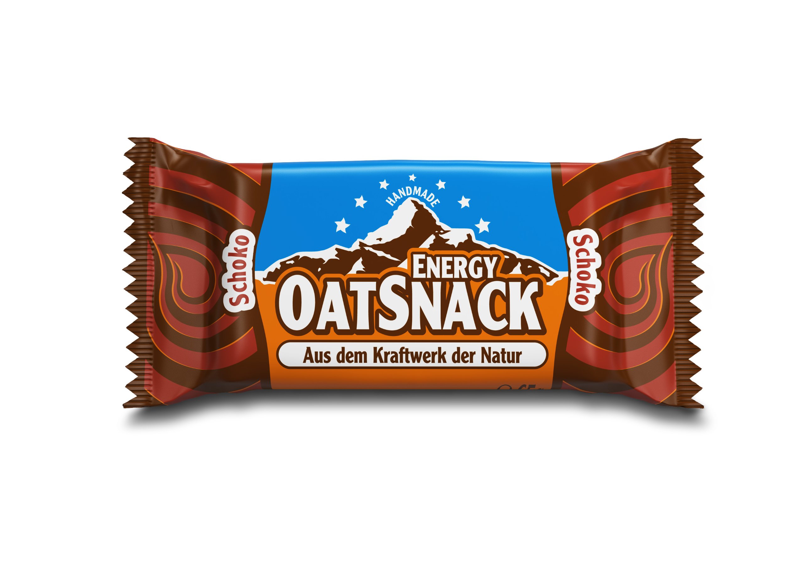 Energy OatSnack, natürliche Riegel - von Hand gemacht, Schoko, 30 x 65 g, 1er Pack (1 x 1950 g)