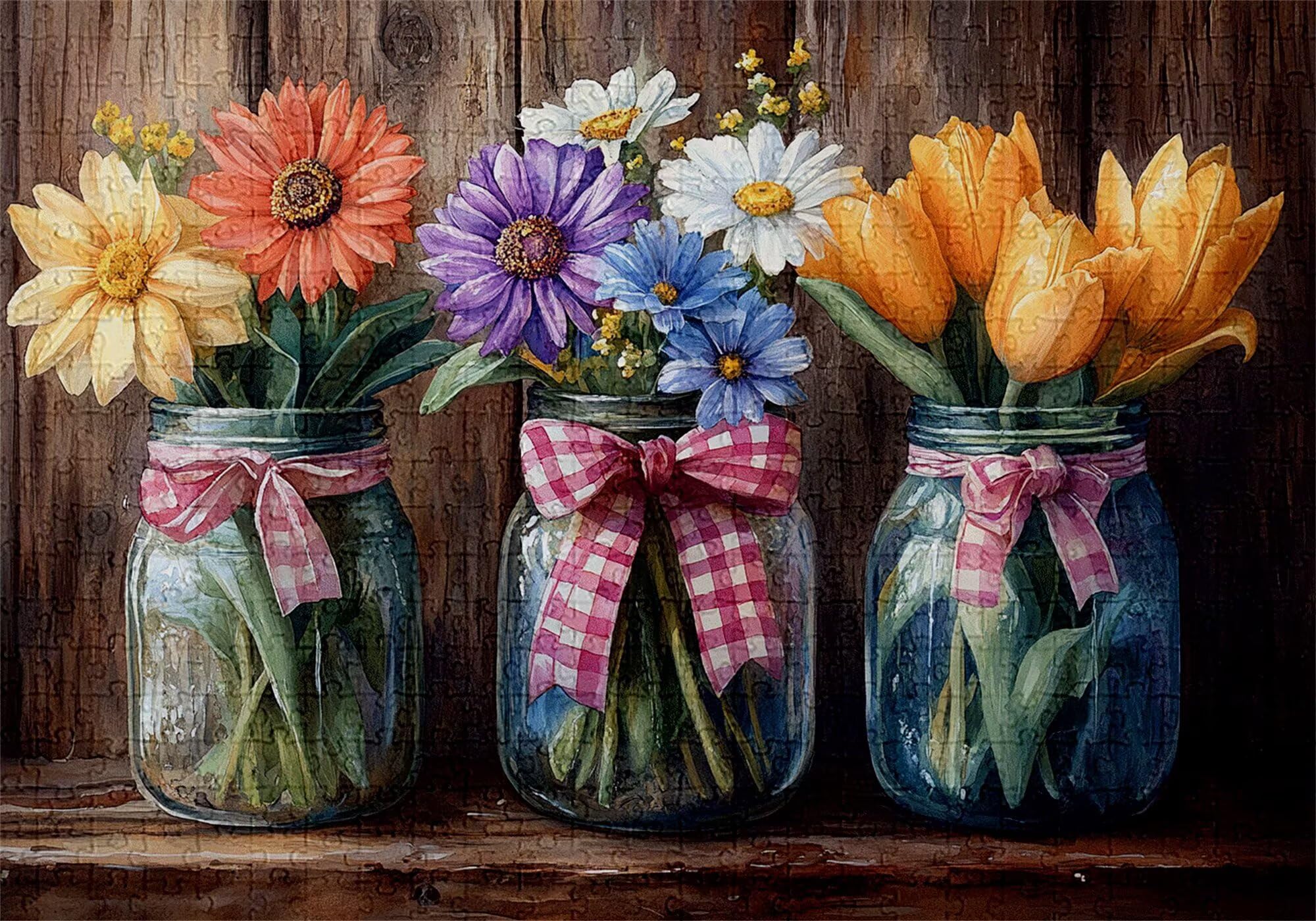 Puzzle 4000 elementów kwiaty puzzle dla dorosłych wazon 141 x 87 cm unikalne rzemiosło klasyczne 3D drewniana układanka do rodzinnych gier biznesowych, układanka do samodzielnego wykonania nawet do