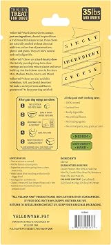 Yellow Yak Yaky Chew | Hard Cheese | Lactose - Soy - Grain - Gluten Free | Medium | for Dogs 35 lbs and Smaller | 1 Chew
