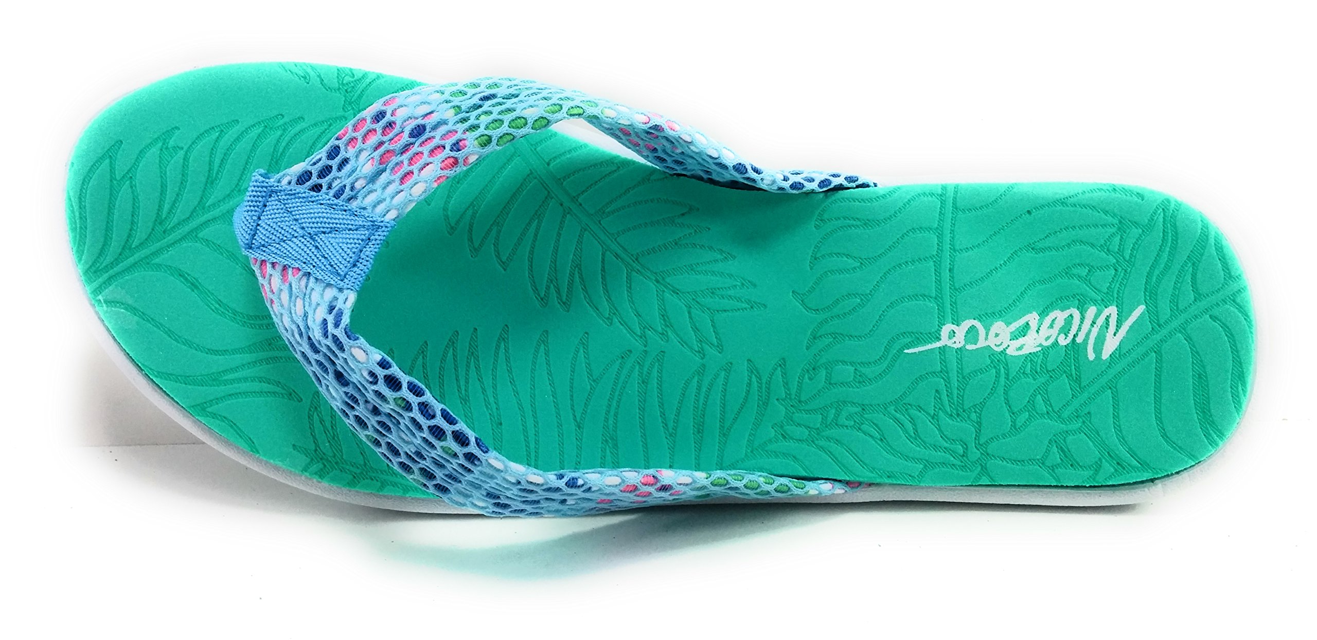 Nicoboco Women's Thong Sandals Black Black