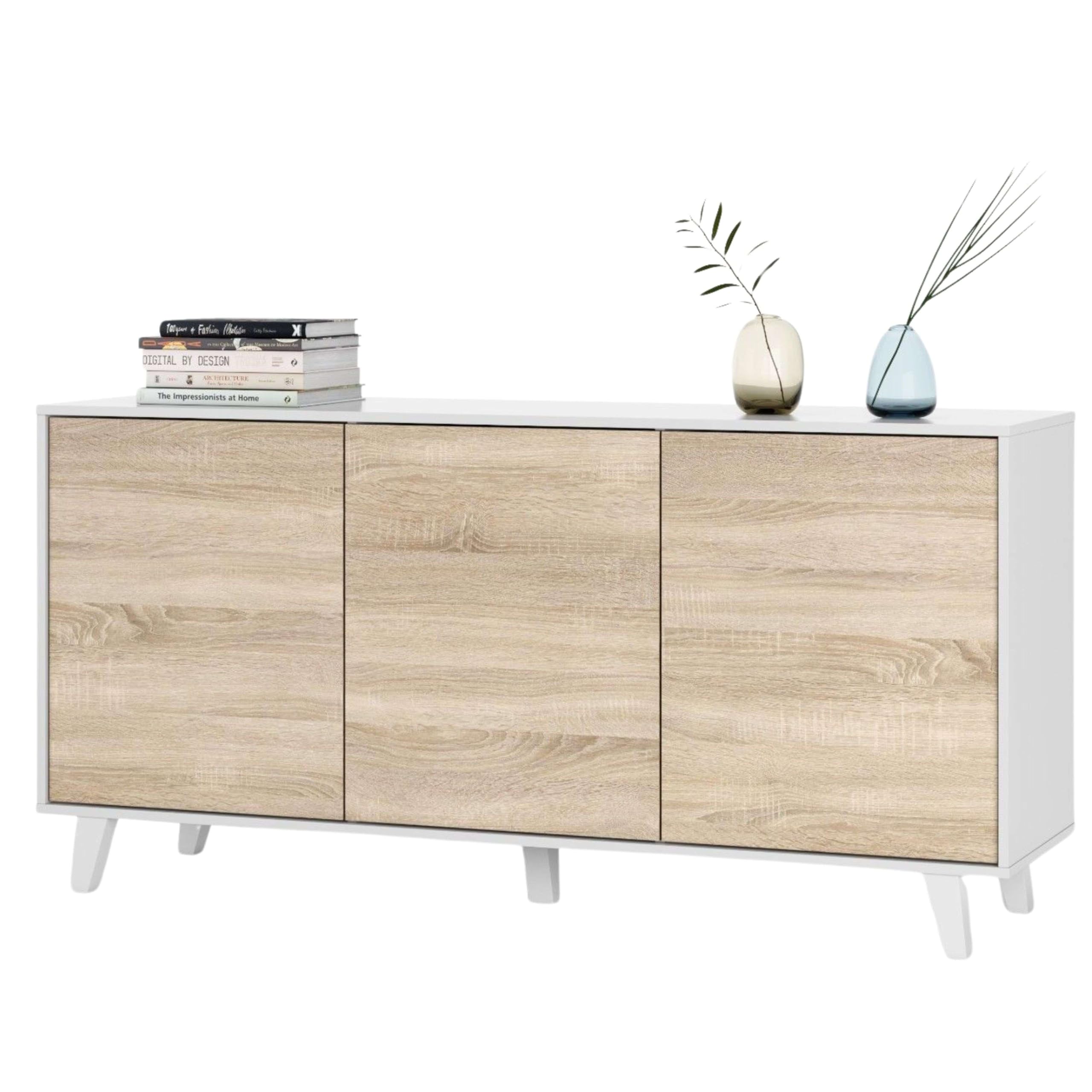 Miroytengo Conjunto Salón Comedor Estilo Moderno Mueble Modular Televisión Mesa Centro Elevable Aparador