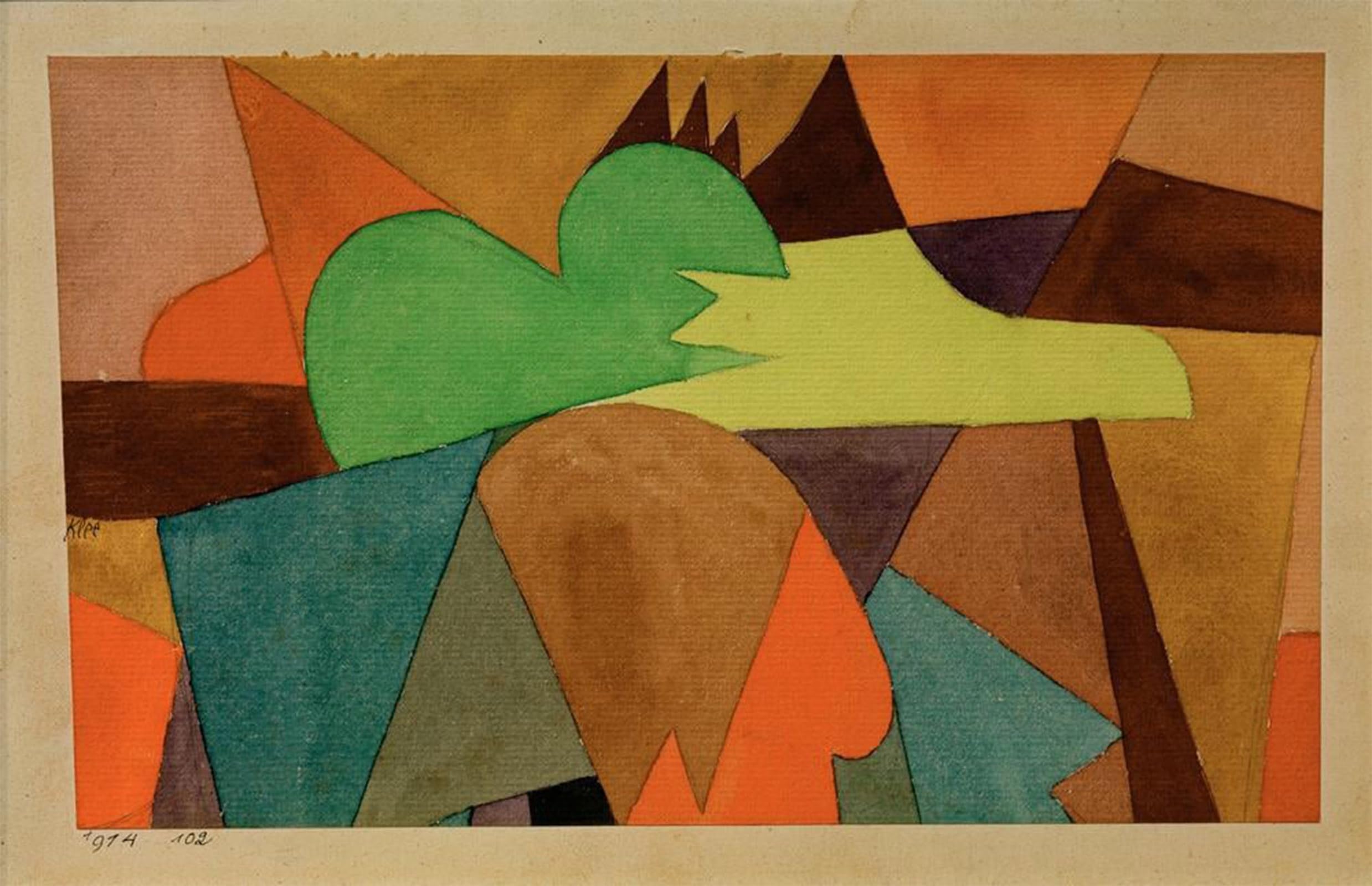POSTERIIk Famous Animal Posters Vintage Picture Brown Tips by Paul Klee Modern Wall Decor for Home Decor 60x90cm