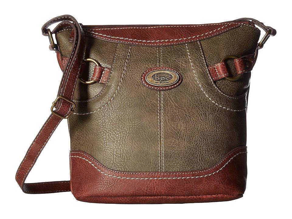 

b.o.c. Royalton Crossbody (Olive/Saddle) Cross Body Handbags