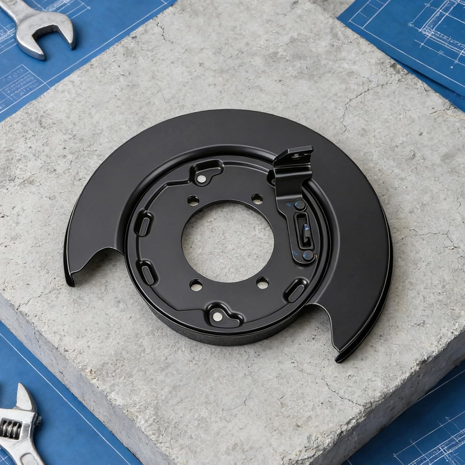 Rear Right Loaded Parking Brake Backing Plate Assembly, Automotive Replacement Drum Brake Backing Plates, Parking (Rear Right 58270-2P100，582702P100)