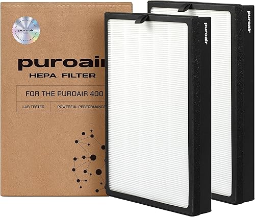 PuroAir 400 Filtro de Reemplazo - Filtros HEPA hasta 99.9% de Humo, Polen, Polvo y Contaminantes Domésticos Comunes - Filtro de Aire HEPA de