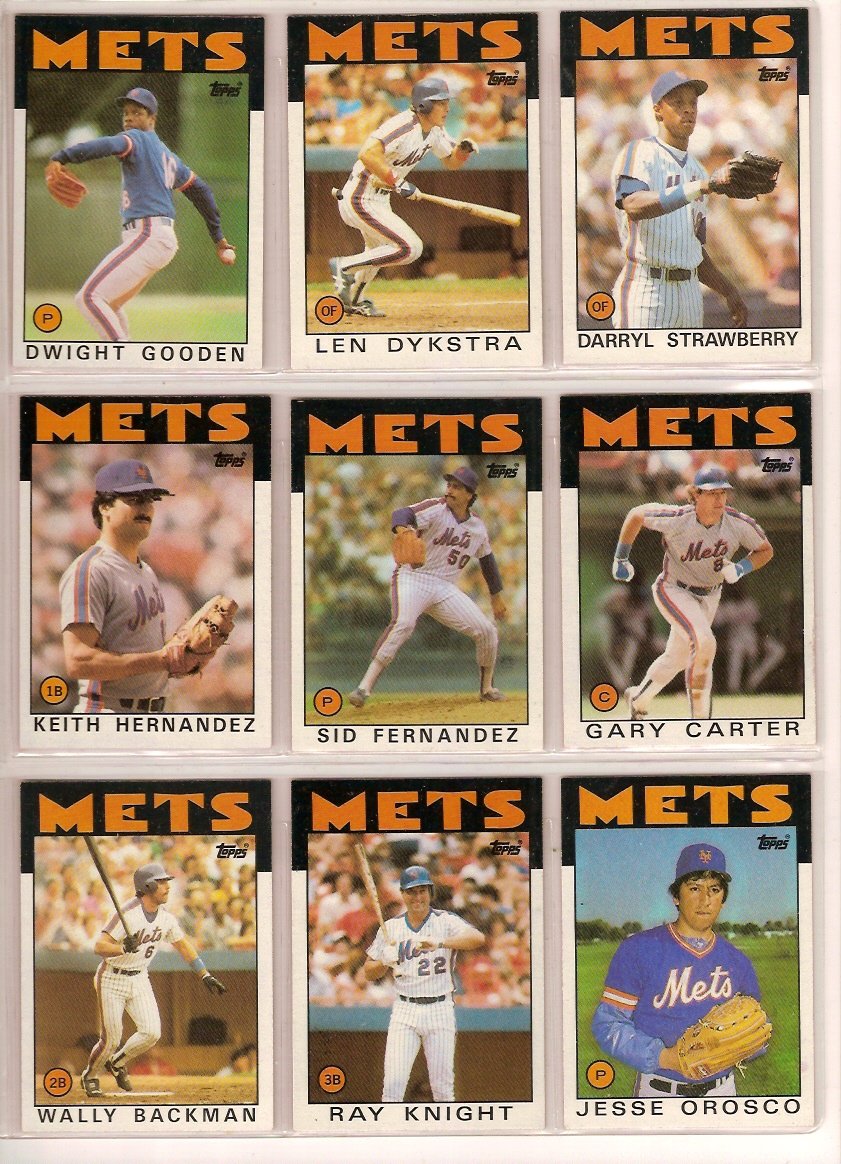 Amazon.com: Topps 1986 New York Mets Complete Team Set (39 Cards