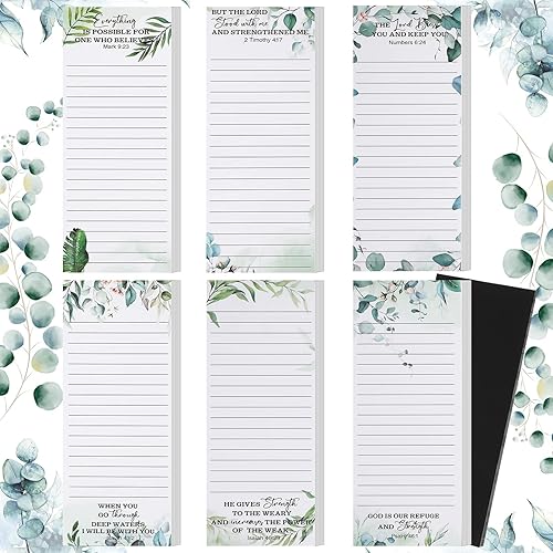 6 blocs de notas magnéticos para lista de comestibles bloc de notas para nevera bloc de notas con imán completo para lista de tareas recordatorios