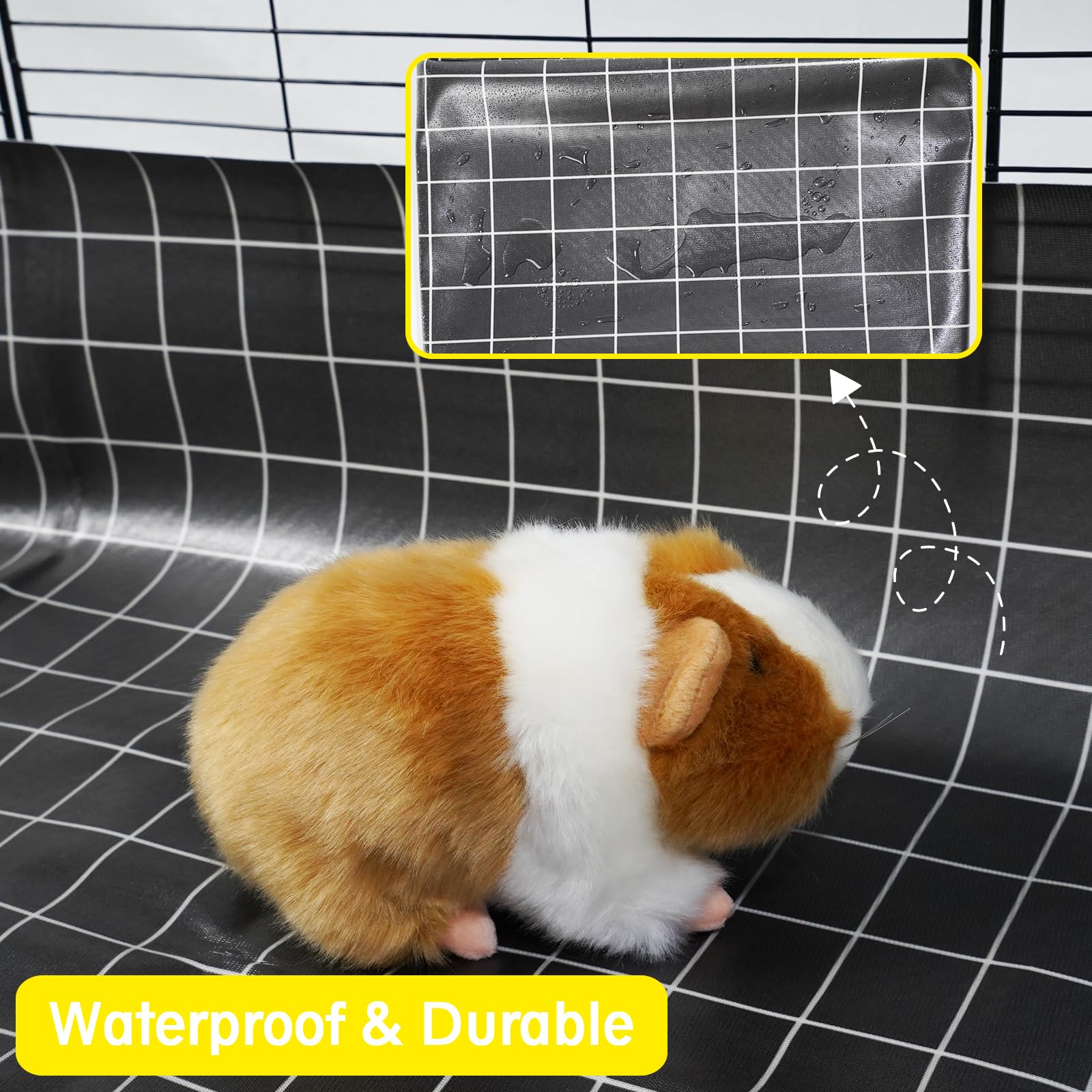 Placa De Pared "Cuidado Con El Conejillo De Indias" - ¡Decoración Divertida Para Jaulas O Puertas!