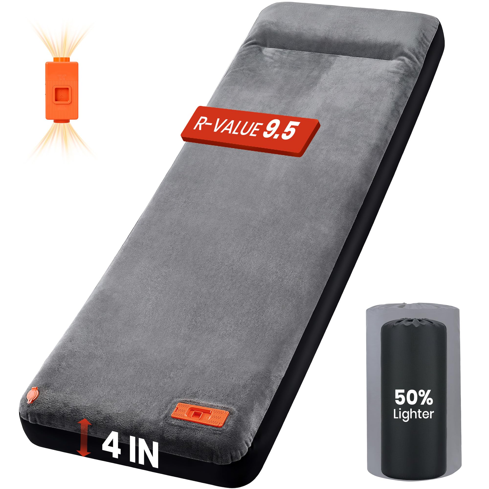 LLUAII Self Inflating Sleeping Pad with Electric Pump