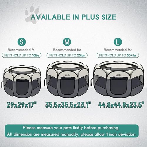 Miniatura 49 de Corralito para gatos, de interior, cerrado, portátil, plegable, para perros, exteriores, con cubierta superior y cremallera, gatitos, cachorros, Rosa