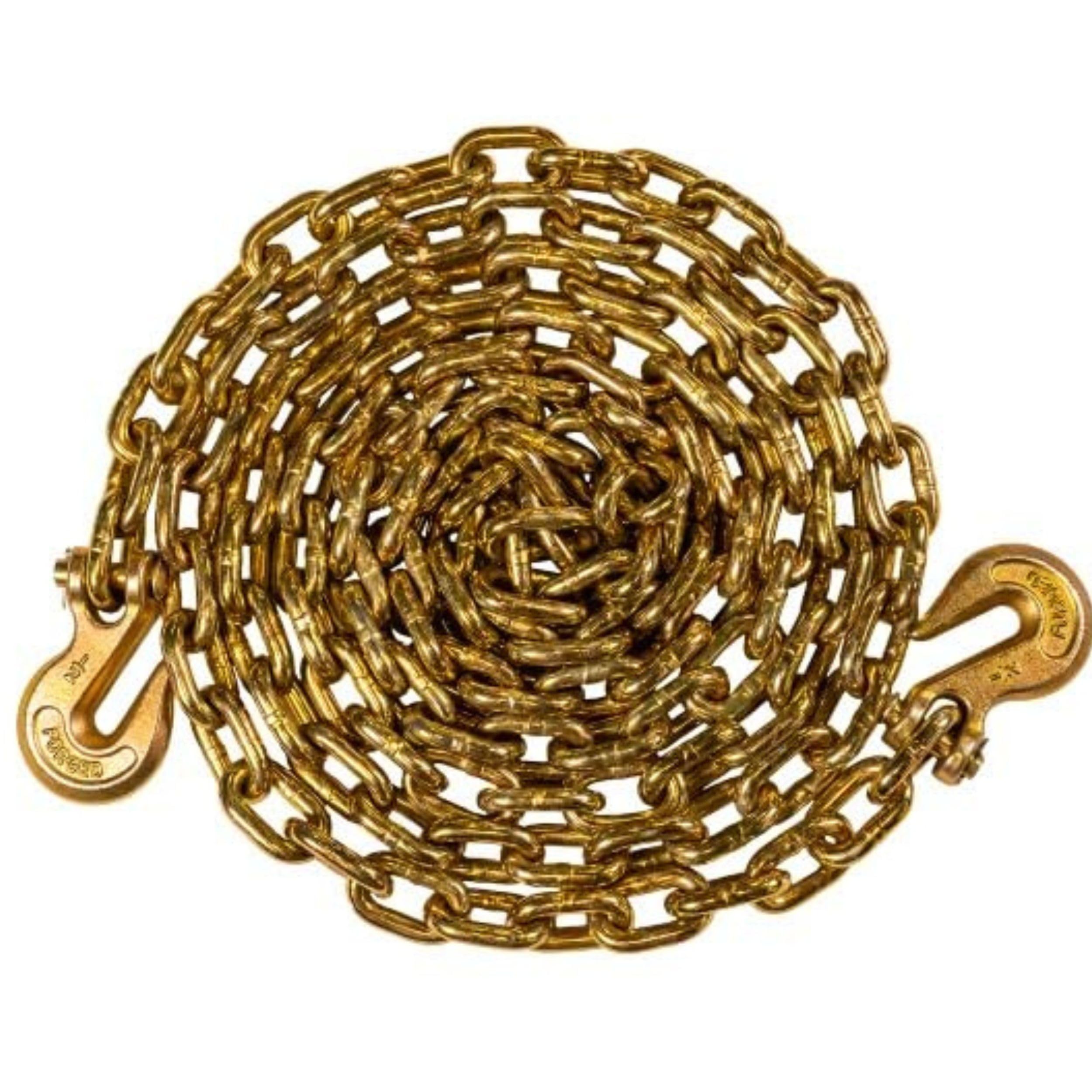 BulletProof Hitches - 1/2" x 20' Transport Chains - 1/2 Inch Chain Rated to 45,200 lbs with a Working Load Limit of 11,300 lbs - Grade 70, DOT