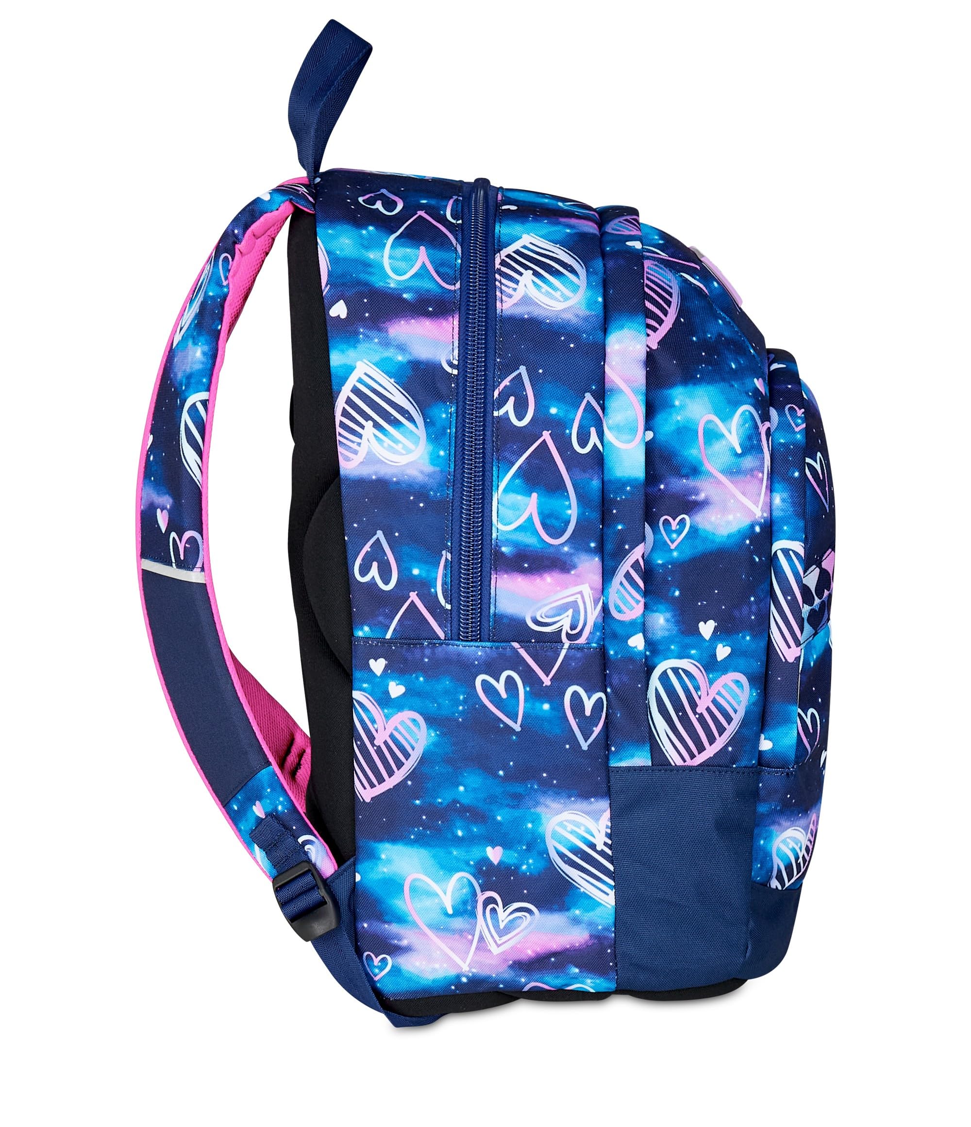 Seven Zaino Scuola Dual, Viola Fucsia, Doppio Scomparto Da 31 L, Tasca Per PC, Tasca Per Borraccia e Tasca Con Organizer, Scuola Media e Superiore, Zaino Per Ragazza