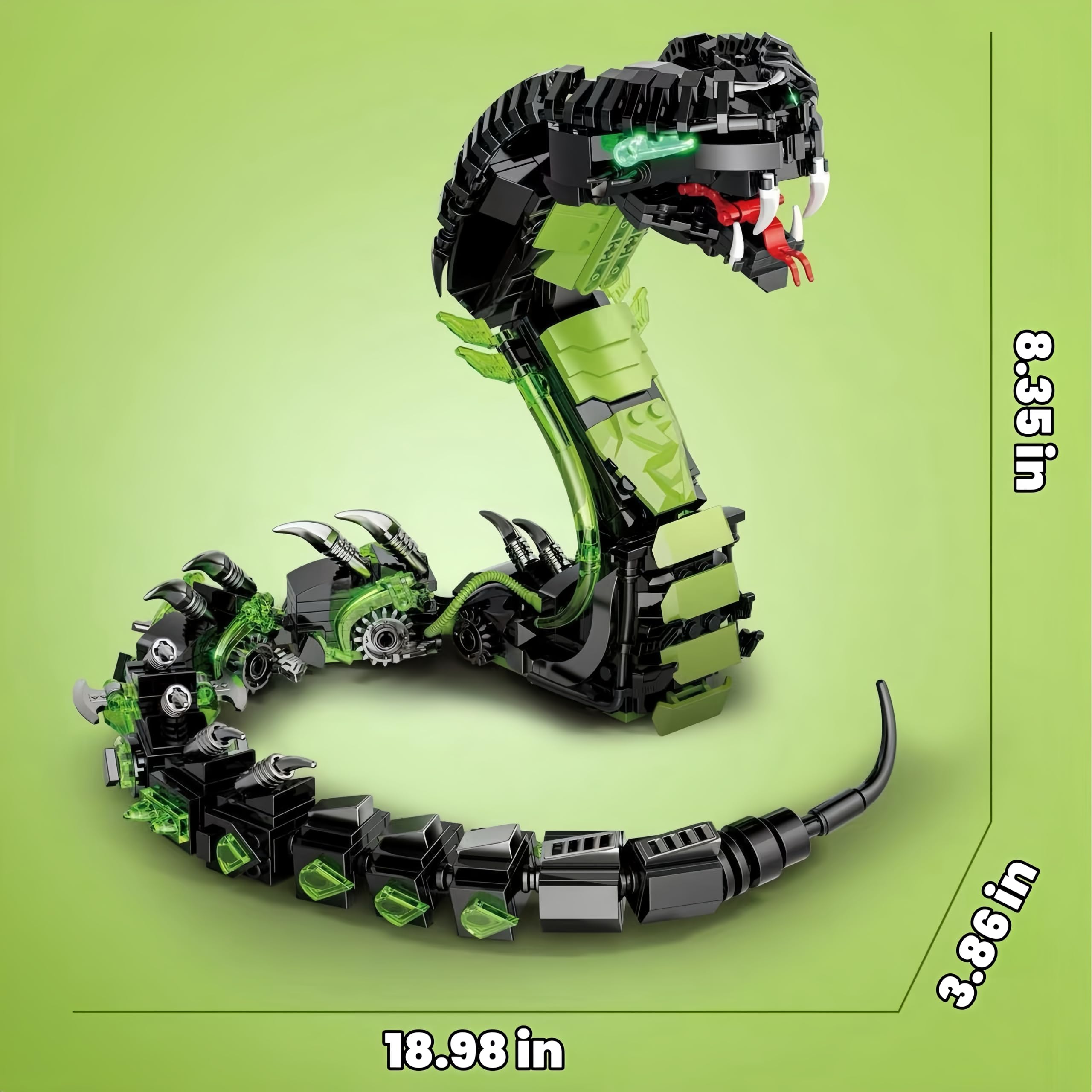 snakeです Amazon.com: Fangool 2025 Mechanical Snake Building Blocks Set