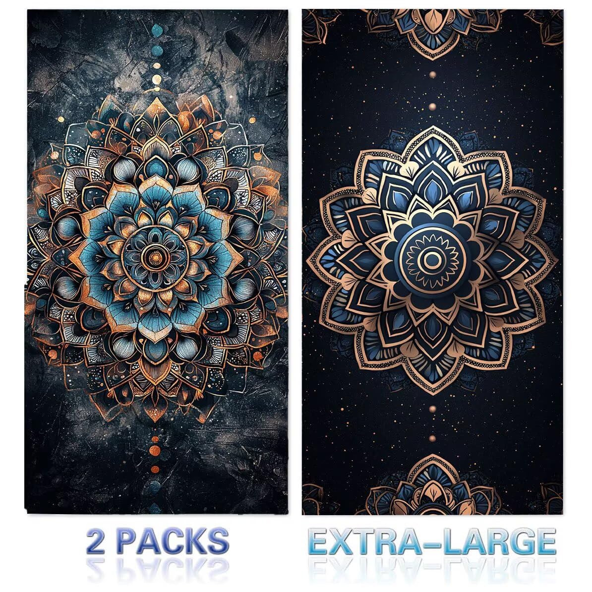 Strandtuch XXL 2er Set 80 x 160 cm, Groß Schnelltrocknendes Mikrofaser Handtuch, Sandfrei Badetuch, Summer Must Haves, für Damen Herren Reise Urlaub Sauna, mit Tasche (Nationalwind Mantaro) B-648