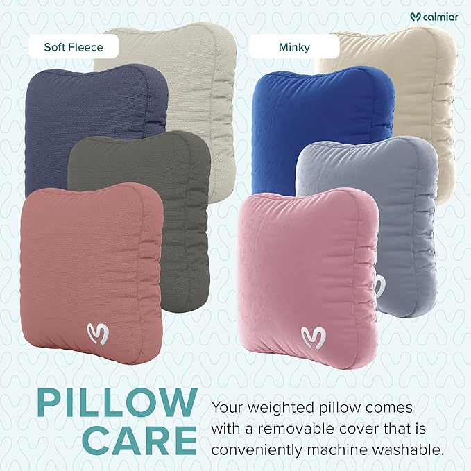 Almohada Ponderada de 9 lb con Relleno de Microesferas y Funda Extraíble miniatura 6