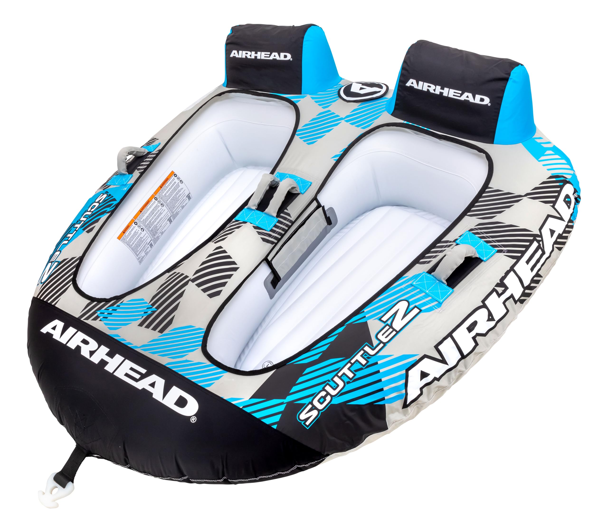 Amazon.com: Airhead AHT50190BBK Scuttle 2-Rider Towable Tube