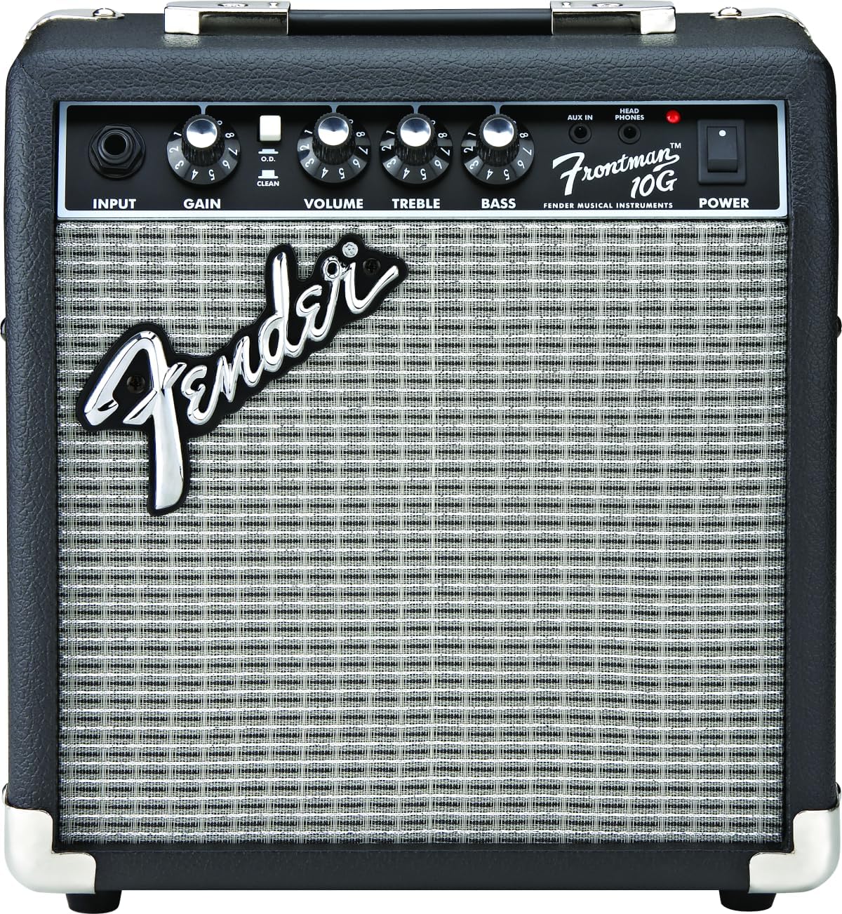 Fender Frontman 10G Combo Verstärker für Gitarre, Ideal für elektrische Gitarrenübungen