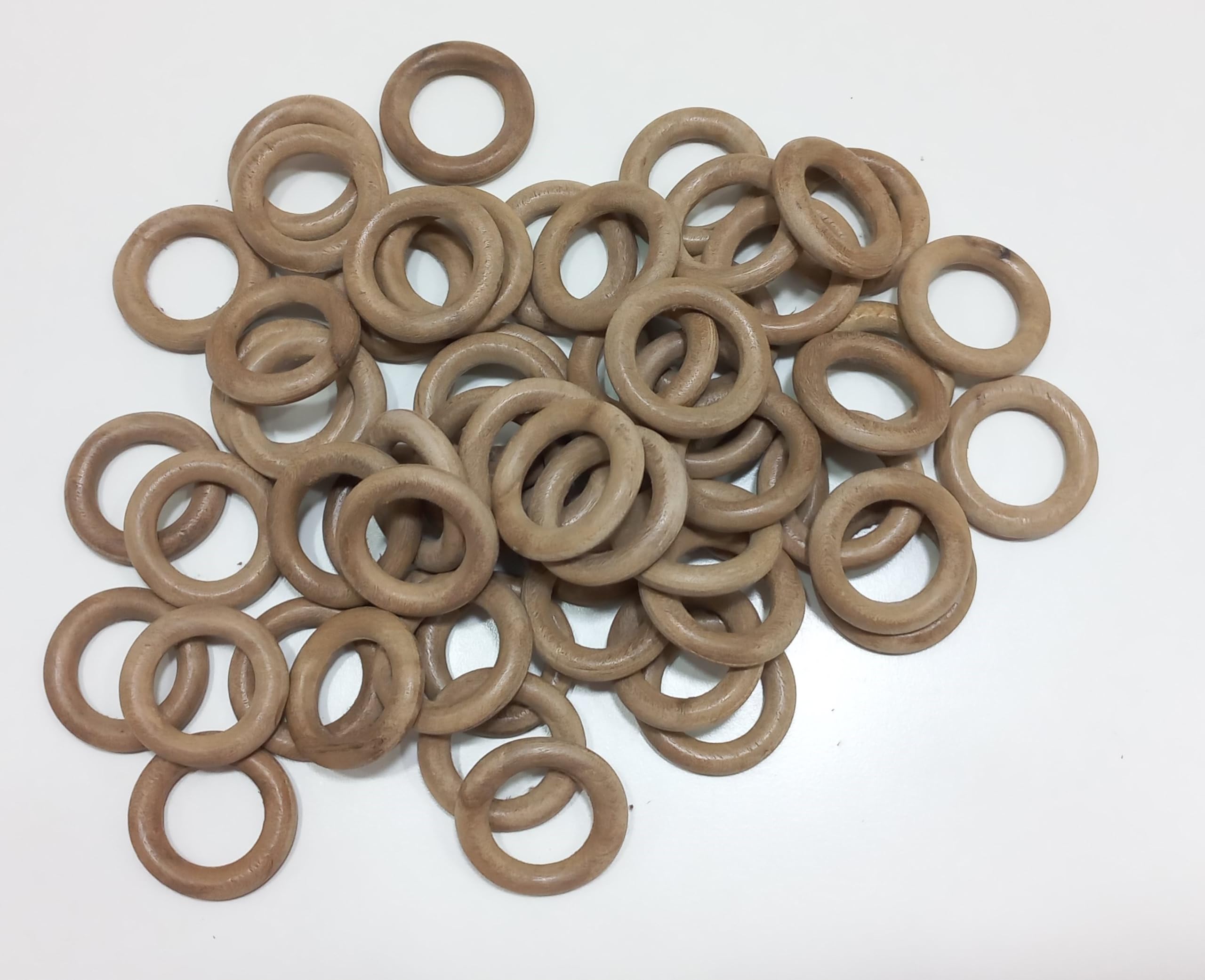 OMX, 1.5 Inch Round Wooden Rings-Macrame, DIY Art and Craft, Jhula, Toran, Bag, Bunting, Door Hanging, Wall Hanging (1.5 INCH, 100 PC, Natural Colour)-image-22