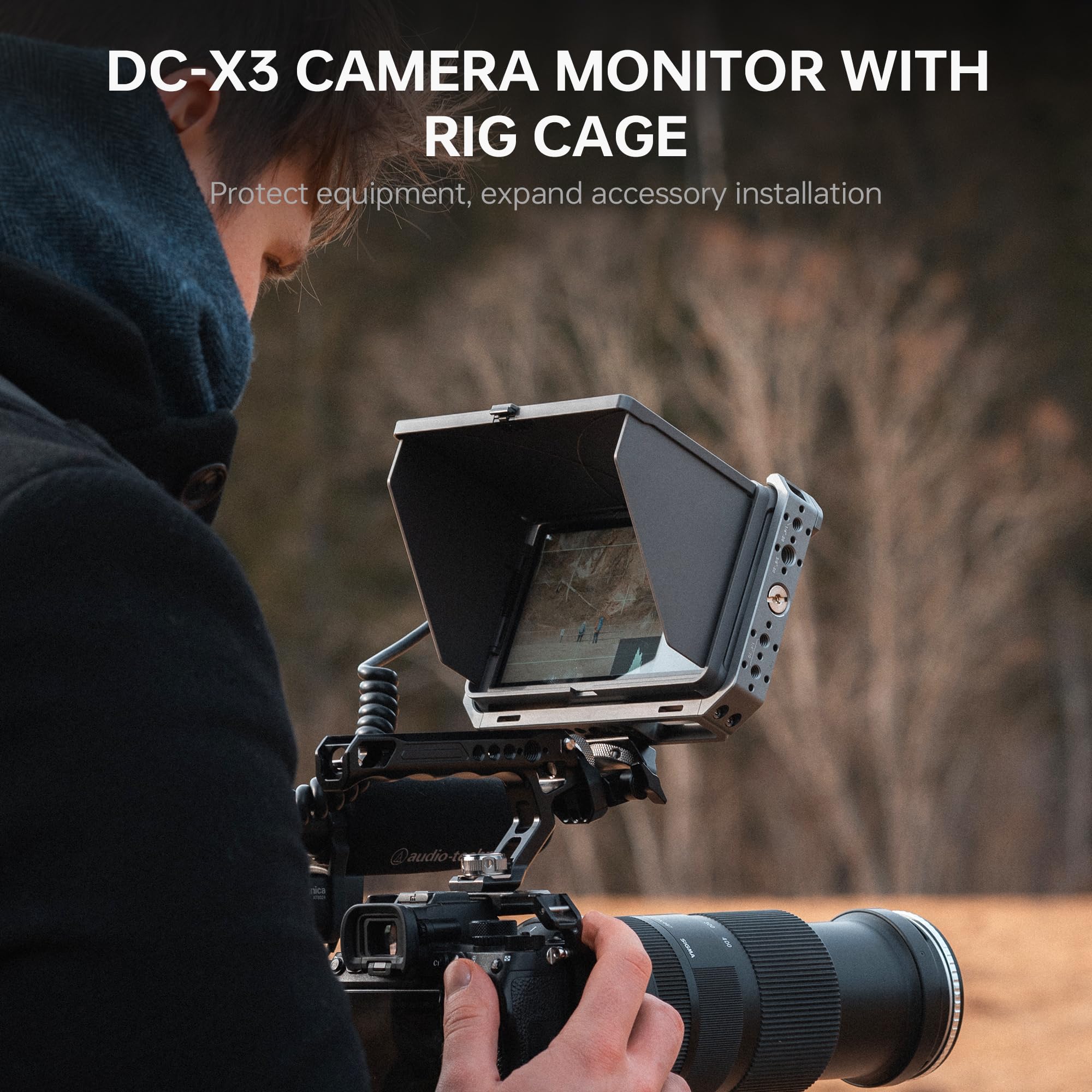 Amazon.com : VILTROX DC-X3 Camera Monitor with Rig Cage, 6