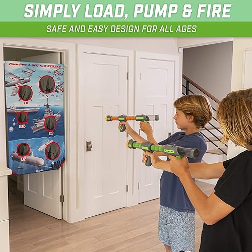 Miniatura 10 de GoSports - Juegos de fuego de espuma - Disponible en invasores alienígenas y objetivos de caza de trofeos o para colgar en la puerta y capturar los