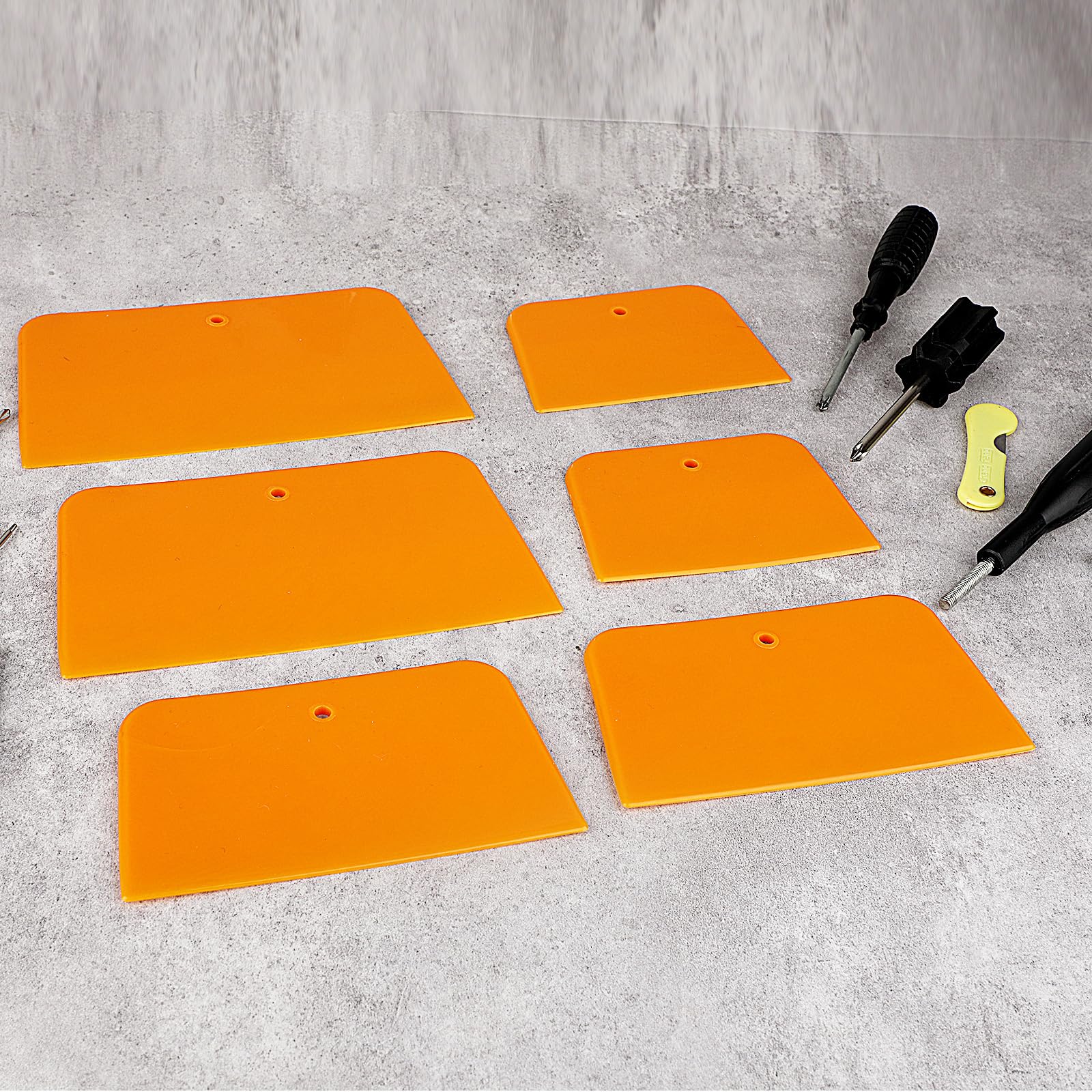 Kit Di 6 Spalmatori per Il Corpo, in Plastica Rigida, Con Intagli E