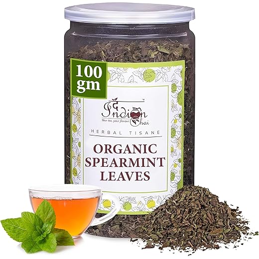 The Indian Chai - Organic Spearmint Tea for Women's PCOD & PCOS | Calming & Refreshing Blend | Caffeine-Free | Supports Women?s Wellness & Balance | Loose Leaf Tea