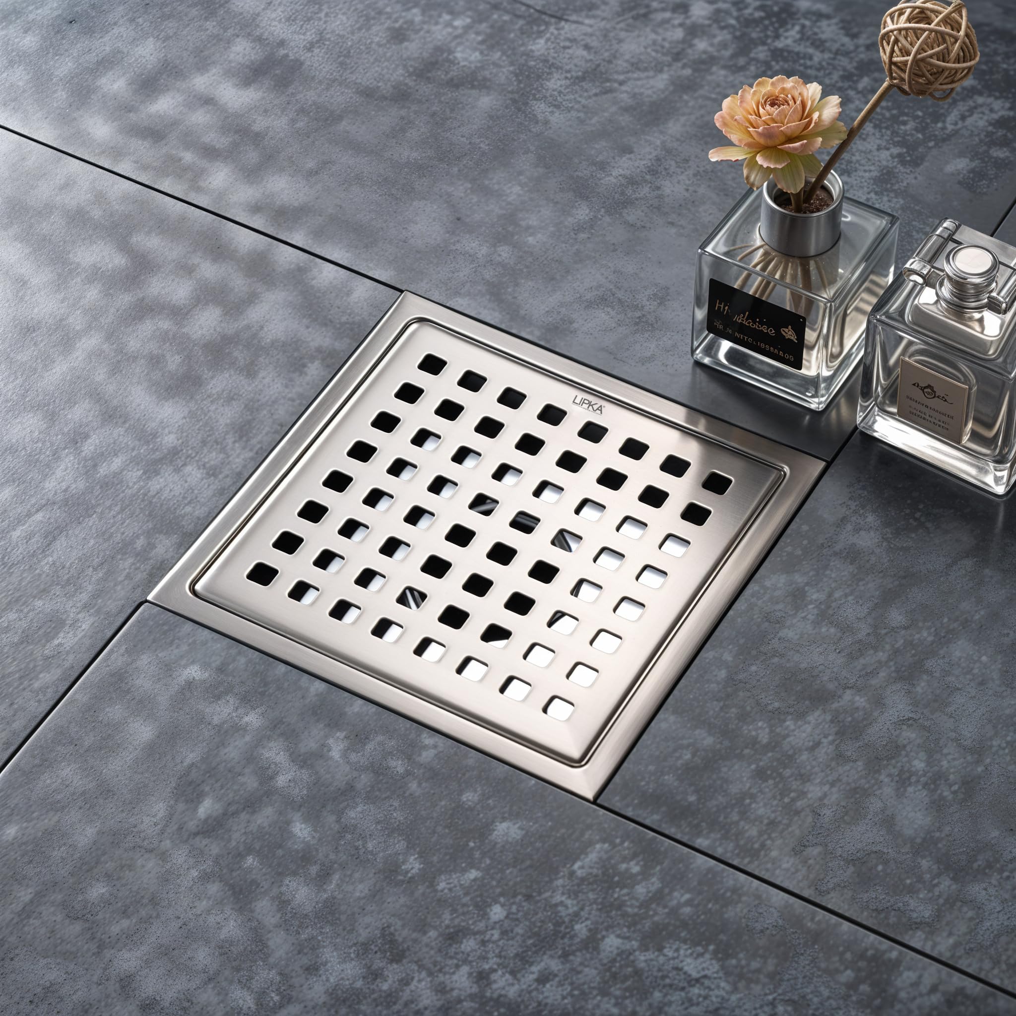 LIPKA Delta Deluxe Square Floor Drain |Premium Stainless Steel |6 x 6 Inches| (B09DSZLGSZ) Amazon Price History, Amazon Price Tracker