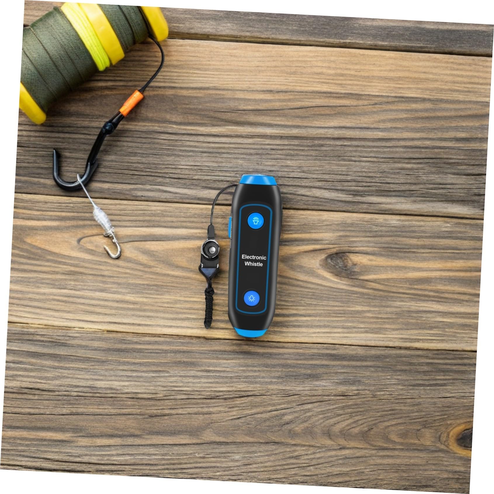 VICASKY Sifflet Électronique Multi-Tons à Main en Abs Bleu avec Lampe LED Sos Portable, Sifflet D’Arbitre Et Entraîneur, Outil De Sécurité pour Sports, Entraînements Et Activités en Plein Air