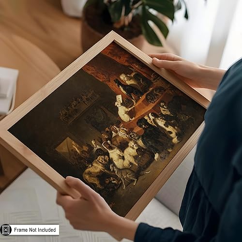 Miniatura 5 de Poster Master Impresión de pintura vintage de The Dog Request, póster retro de perros, arte de cachorros, diseño de pared para amantes de los