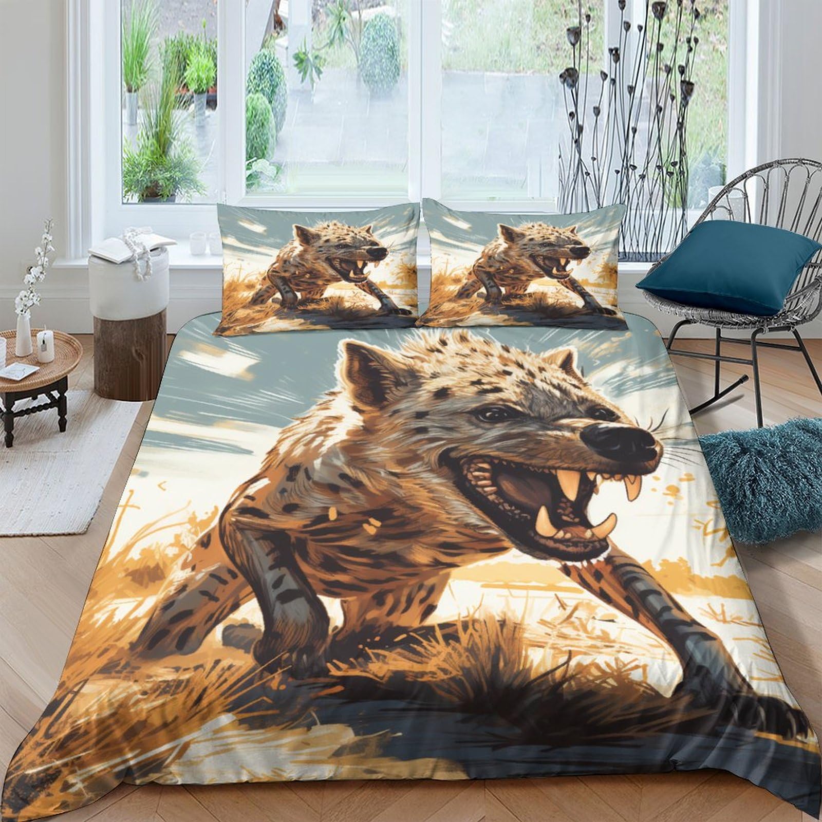 Housse de couette hypoallergénique respirante parure lit 220x240